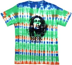 Bob Marley Black & White Logo (Wash Collection) Dip-Dye on White L Ing (BMATS33MDD03)