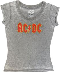 AC/DC Burnout Logo Charcoal Grey S Női Ing (5056368610868)