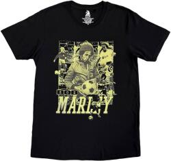 Bob Marley Football Collage Black L Ing (BMATS66MB03)