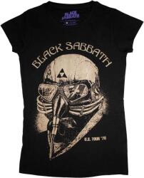 Black Sabbath US Tour 1978 Skinny Fit Black L Női Ing (BSTS01LB03)