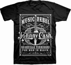 Johnny Cash Music Rebel Black XL Ing (BILMAR00194XL)