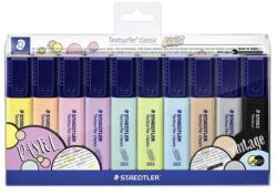 STAEDTLER Evidențiator, set, 1-5 mm, STAEDTLER, „Textsurfer Classic Pastel 364 C, 10 culori diferite, 10 buc