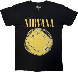 Nirvana Happy Face Infill Distressed Carbon Black L Ing (<![CDATA[NIRVCBN103MB03]]>)