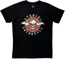 Avenged Sevenfold Deathbat Red Circle Carbon Black L Ing (ASCBN48MB03)