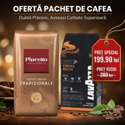 Piacetto Espresso Pachet promotional Piacetto Tradizionale si Lavazza Crema Ricca