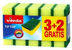 Vileda Mosogatószivacs, 3+2 db, VILEDA "Tip Top", sárga (KHTV78)
