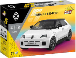COBI COBI: Set de construcție Renault 5 E-Tech, mașină albă (24675) (COBI-24675)