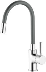 ERMETIQ CLASS mosogatócsaptelep álló, SZÜRKE flexibilis kifolyócsővel, króm (ER-HR108G)