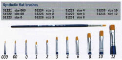  Brush Synthetic Flat 51235 - lapos szintetikus ecset(méret 12) (aaa_33-51235)