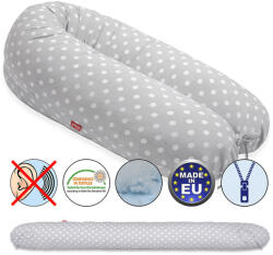 Scamp szoptatós párna univerzális pamut Grey White Dots SZPE168 - perfectlife