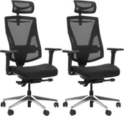 Mercury 2PACK OAMA PLUS ergonómikus irodai szék, fekete, magas testalkatúaknak (2 db)