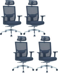 LTC 4PACK Ergonomikus irodai szék VICTORY ERGO fekete (4 db)