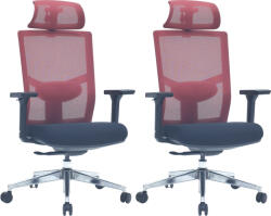 LTC 2PACK Ergonomikus irodai szék VICTORY ERGO piros (2 db)
