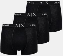 Armani Exchange testhezálló boxeralsó férfi pamuttal 3-as csomag - fekete S