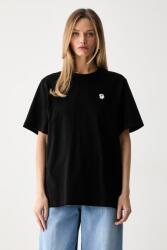 Marimekko t-shirt női pamut - fekete M - answear - 36 990 Ft