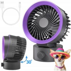 SmartGuard Asztali ventilátor, vezeték nélküli, Usb-c, újratölthető, erős, kicsi (32689)