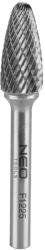 NEO TOOLS Keményfém marófej, turbómaró, F csúcsíves, 12x25mm, szár méret 6x45mm (55-372) - szerszamparadicsom