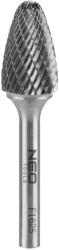 NEO TOOLS Keményfém marófej, turbómaró, F csúcsíves, 16x25mm, szár méret 6x45mm (55-374) - szerszamparadicsom