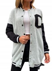 Shein Női Pulóver Szürke Patentos Casual 34 1LA