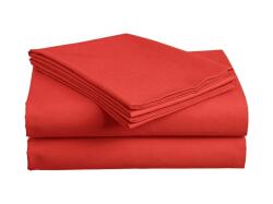  Cearsaf din bumbac 140x240 cm rosu, 100% bumbac