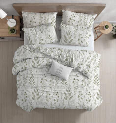  Lenjerie de pat din bumbac Renforcé LEAFORA albă Dimensiune lenjerie de pat: 80 x 80 cm | 135 x 200 cm Lenjerie de pat