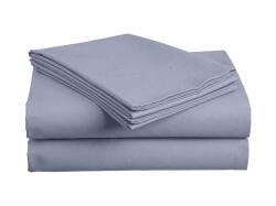  Cearsaf din bumbac 140x240 cm albastru deschis, 100% bumbac