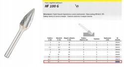 Klingspor Fémfurat Hf 100 G ÁTM=12, 7x25mm Trz (K296086)