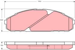 TRW Automotive GDB3394 Féktárcsa készlet első tengelyhez