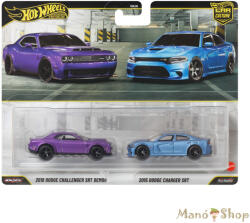 Mattel Car Culture 2-Pack: 2018 Dodge Challenger SRT Demon & 2015 Dodge Charger SRT izomautó szett (JHW47)
