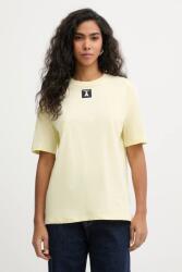 Patrizia Pepe t-shirt női pamut - sárga 38
