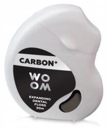 Woom Carbon+ táguló fogselyem aktív szénnel 30m (4751033920013)