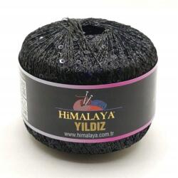Himalaya Yildiz fémes kordbársony flitterekkel fekete 58105