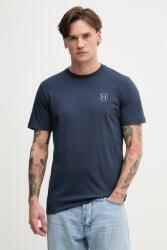 Hackett London t-shirt férfi pamut - sötétkék M - answear - 15 690 Ft