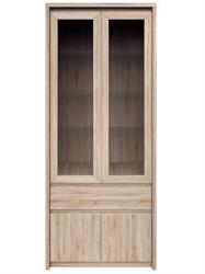 Mebel Bos Norton WW2D2W1S vitrin (magas) sonoma tölgy