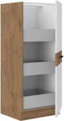 Lempert Niki 30. 50 DK-145 1F (3S) BB 50x145x57cm fényes fehér/lancelot tölgy