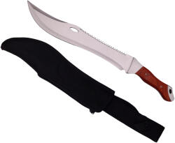 DEPOX Maceta de vanatoare DEPOX®, Knife of Mind, otel inoxidabil, argintie, 46 cm (1544)