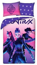 Halentex K-POP Demon Hunters ágyneműhuzat szett - Huntrix lila-pink