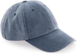 Beechfield Baseball Sapka Univerzális Női Férfi Washed Jeans Mosott- Farmer (B655)