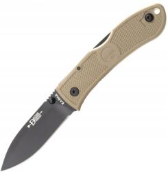 KA-BAR KB-4062CB Dozier Hunter Coyote Brown zsebkés 7, 5 cm, fekete (4062CB)