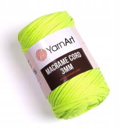 YARNART Zsinór YarnArt Macrame Cord 3mm 801 ultra sárga