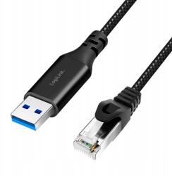 LogiLink adapter kábel CU0402 Ethernet Usb 3.0, A/m RJ45/M, aktív, 2 m (CU0402)