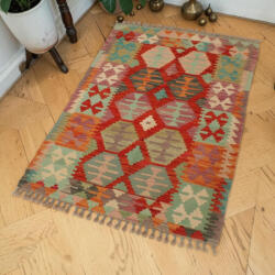Bakhtar Maimana Kilim szőnyeg 99x150 kézi szövésű afgán Kilim (103038)