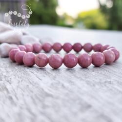 Kristály Jóga Shop Extra rózsaszín rodonit 8 mm-es ásvány karkötő