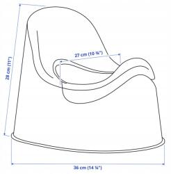 ACM Ikea Lockig bili, fehér/türkiz (69320331907339)