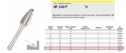 Klingspor Fémmaró Hf 100 F FI=12, 7x25mm Szár 6mm Rbf Típus, Hiperbo (K296010)