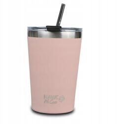 NAVA thermo bögre Szívószál 450 ml rózsaszín We Care (10-262-110)