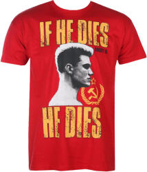 HYBRIS tricou bărbați Rocky - If He Dies, He Dies - Tango-Red - HYBRIS - MGM-1-ROCK005-H13-13-TR