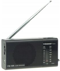 TIROSS Hordozható Mini Rádió Akkumulátorral Fekete TS-455CZ (TS455)