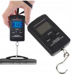Ruhhy Poggyászmérleg Horgász Turista Elektronikus Kézi LCD Horoggal 40 kg (Waga bagażowa LED - 40kg Ruhhy)