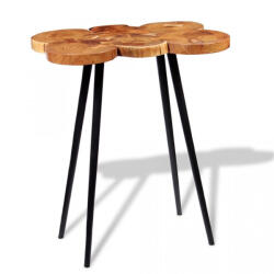 vidaXL Masă bar lemn masiv de salcâm, model bușteni 90x60x110 cm (243959) - izocor